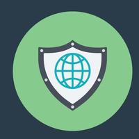 conceptos de seguridad en internet vector