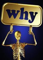 why word and golden skeleton photo