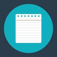 Trendy Notepad Concepts vector