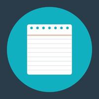 Trendy Notepad Concepts vector