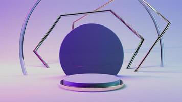 3D Podium with Gradient for product presentation photo