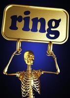 ring word and golden skeleton photo