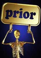 prior word and golden skeleton photo