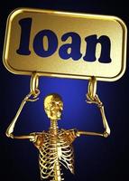 loan word and golden skeleton photo