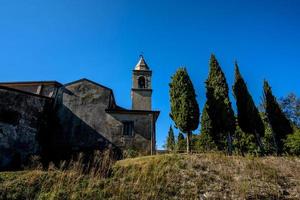 2021 10 16 Soave church and cypresses photo