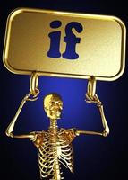 if word and golden skeleton photo