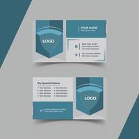 Creative business card design template vector
