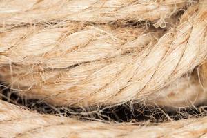 Close-up of an old frayed boat rope as a nautical photo