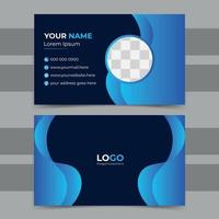 Latest Modern Corporate Business Card Design Vector Template