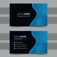 Simple Modern Business Card Design Vector Template