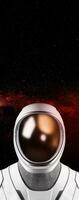 Space suits isolated on space background. Elements of this image furnished by NASA. photo