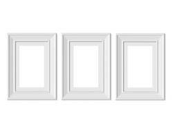 Set 3 2x3 A4 Vertical Portrait picture frame mockup. photo