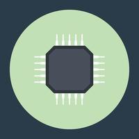 Processor Chip Concepts vector
