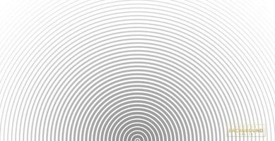 Abstract vector circle halftone black background. Gradient retro line pattern design. Monochrome graphic. Circle for sound wave. vector illustration