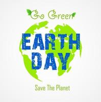 Go green concept. Save the planet vector