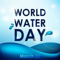 World Water Day.Vector vector