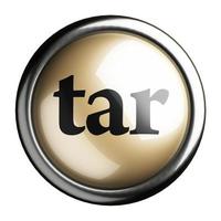 tar word on isolated button photo