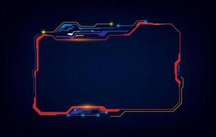 abstract hud ui gui future futuristic screen system virtual design. vector illustration eps10