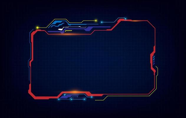 abstract hud ui gui future futuristic screen system virtual design. vector illustration eps10