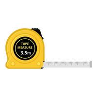 tape measure cartoon vector illustration isolated object