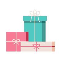 present gift boxes cartoon vector illustration isolated object