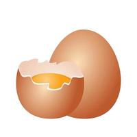 egg cartoon vector illustration isolated object