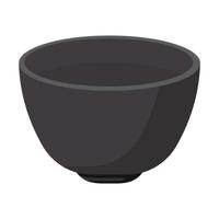 Asian style empty tea cup cartoon vector illustration isolated object