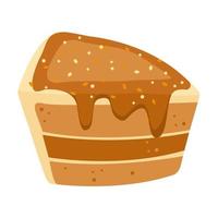 dessert cake cartoon vector illustration isolated object