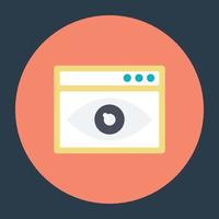 Web Visibility Concepts vector