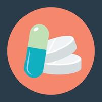 Trendy Medications Concepts vector