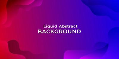 Liquid Abstract Background Red to Blue Gradient Color vector