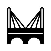 bridge solid style icon. vector illustration for graphic design, website, app