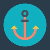 Trendy Anchor Concepts vector