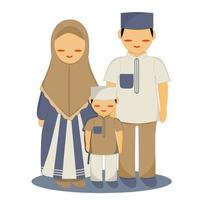 Vector Muslim family or couple