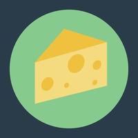 Conceptos de porción de queso vector