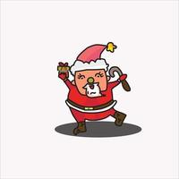 Santa dance vector