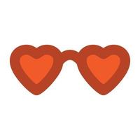 Heart Glasses Concepts vector