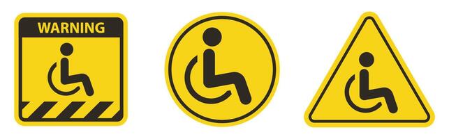 The International Symbol of Access of a person in a wheelchair vector