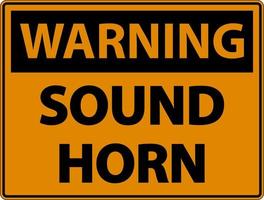 Warning Sound Horn Sign On White Background vector