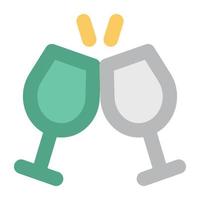 Trendy Toasting Concepts vector