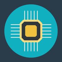 Processor Chip Concepts vector