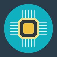 Processor Chip Concepts vector