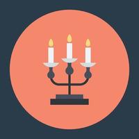 Trendy Candles Concepys vector