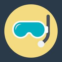 Snorkel Mask Concepts vector