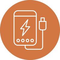 Power Bank Icon Style vector