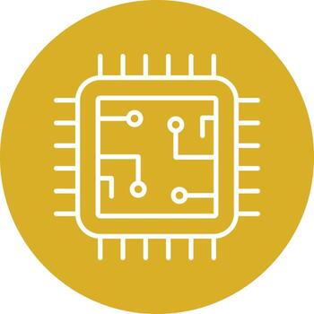 Processor Icon Style vector