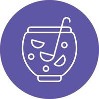 Punch Bowl Icon Style vector