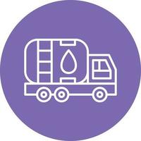 Oil Truck Icon Style vector