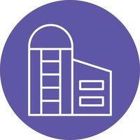 estilo de icono de silo vector