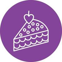 Cake Slice Icon Style vector